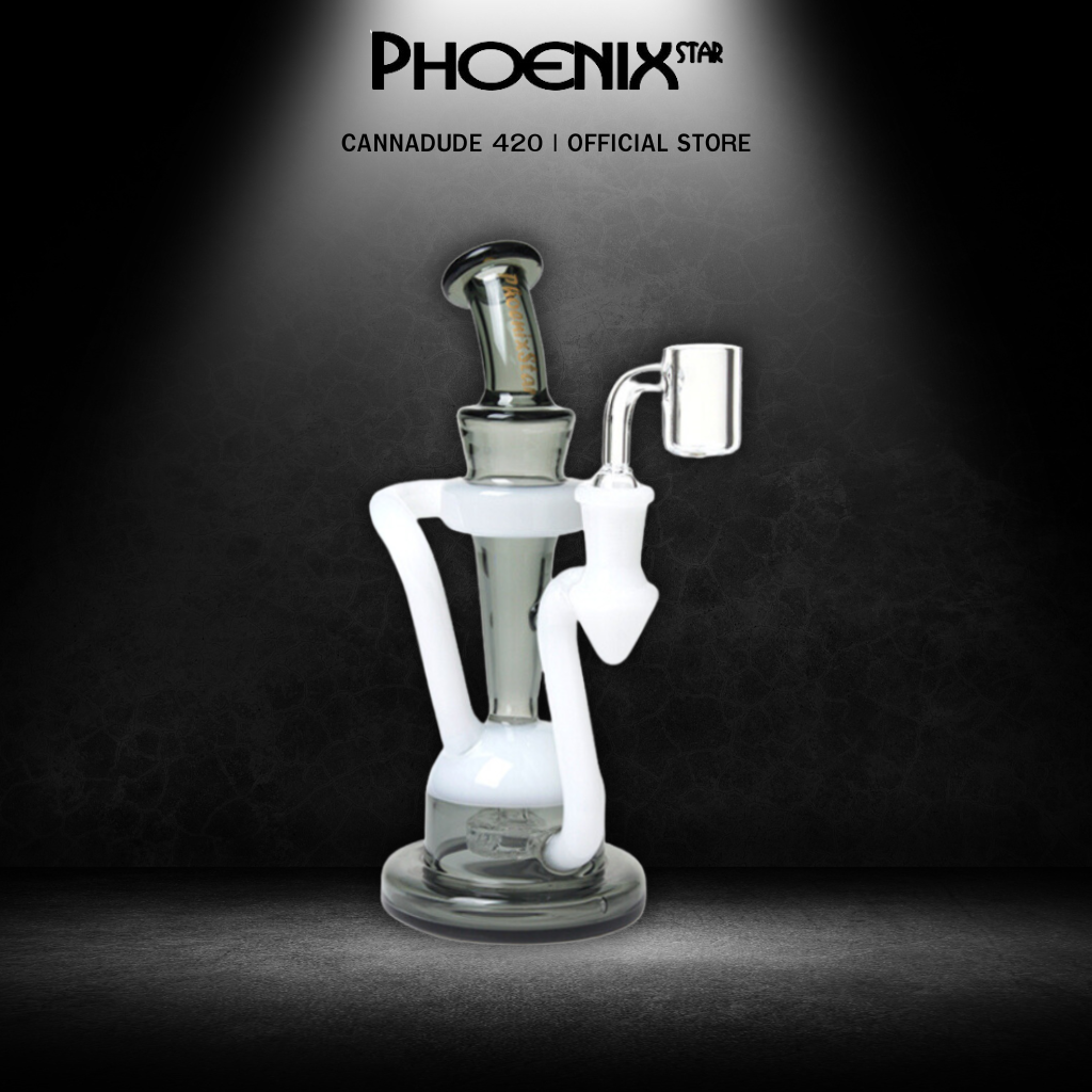 Dubis Recycler Dab Rig Showerhead Perc 8 Inches