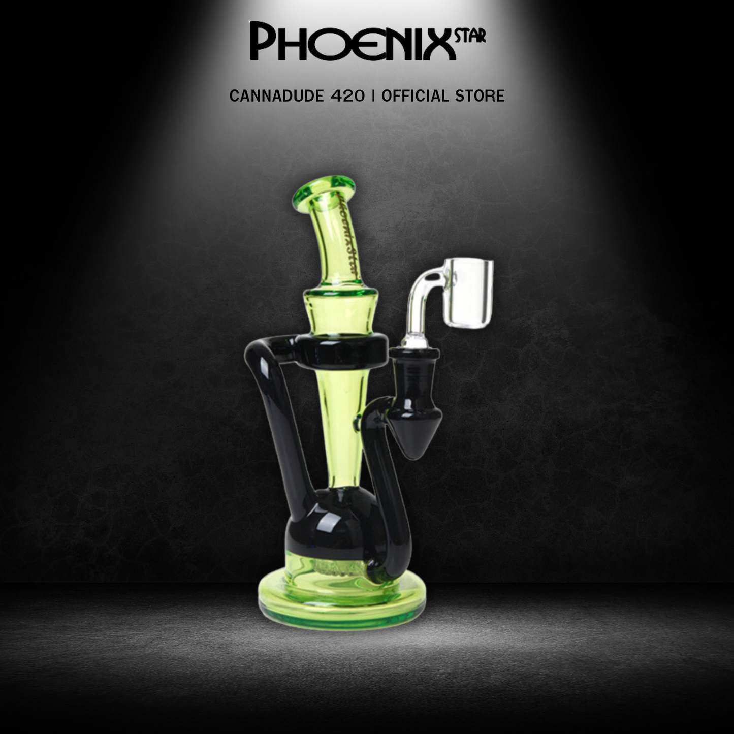 Dubis Recycler Dab Rig Showerhead Perc 8 Inches