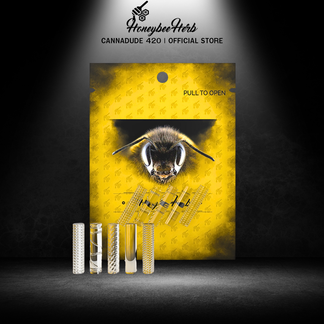 HONEYBEE HERB | ETCHED QUARTZ PILLARS