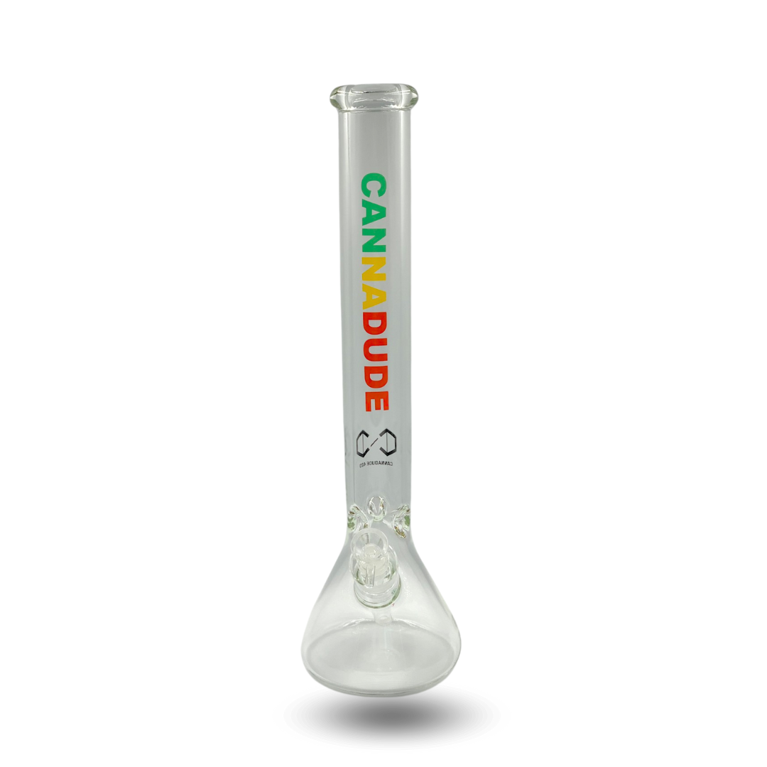 CannaDude 420 Beaker Glass Bong Rasta