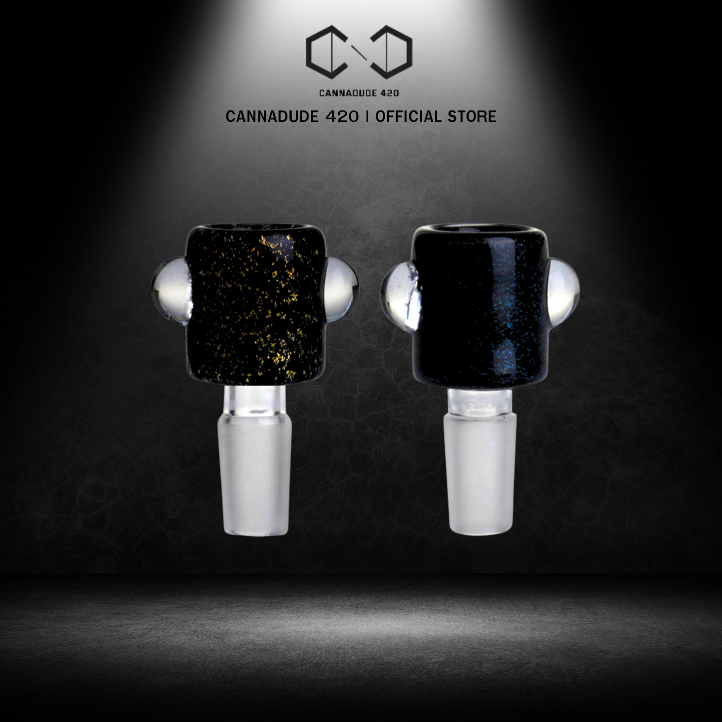 Black Crushed Opal Bong Bowl