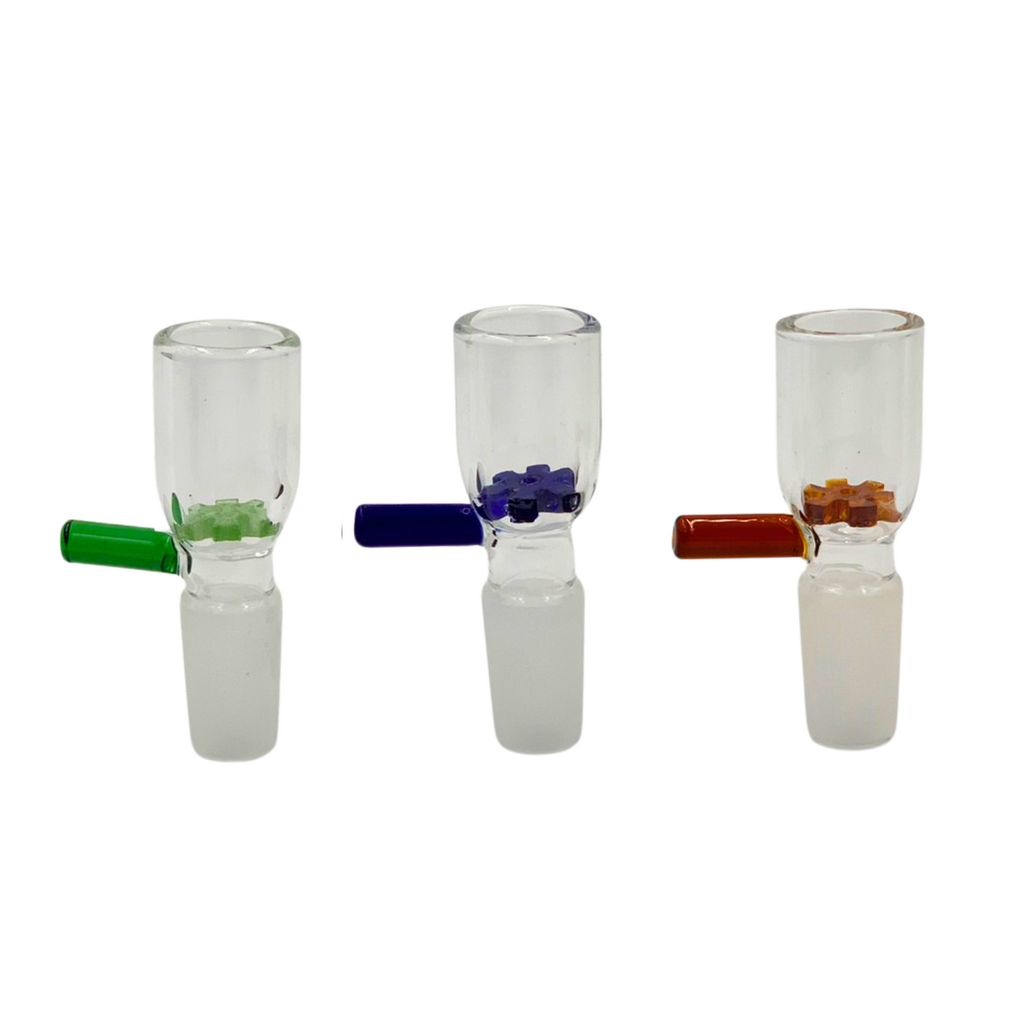 Long Nail 6 Holes Bong Bowl