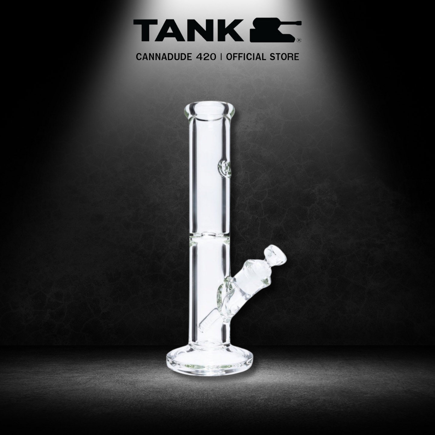 Tank Glass Cylinder Straight Glass Bong Tube 12 Inches