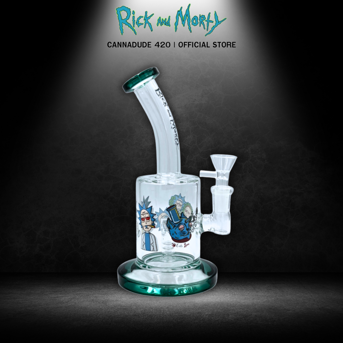 Rick & Morty Mini Dab Rig 8 Inches