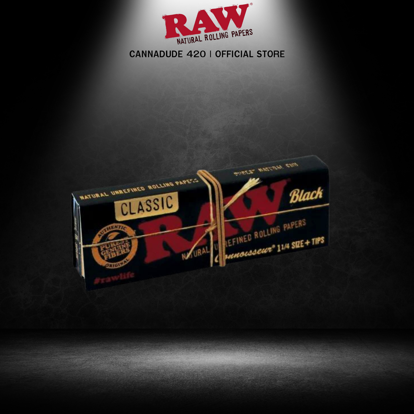 RAW Black Connoisseur 1 1/4