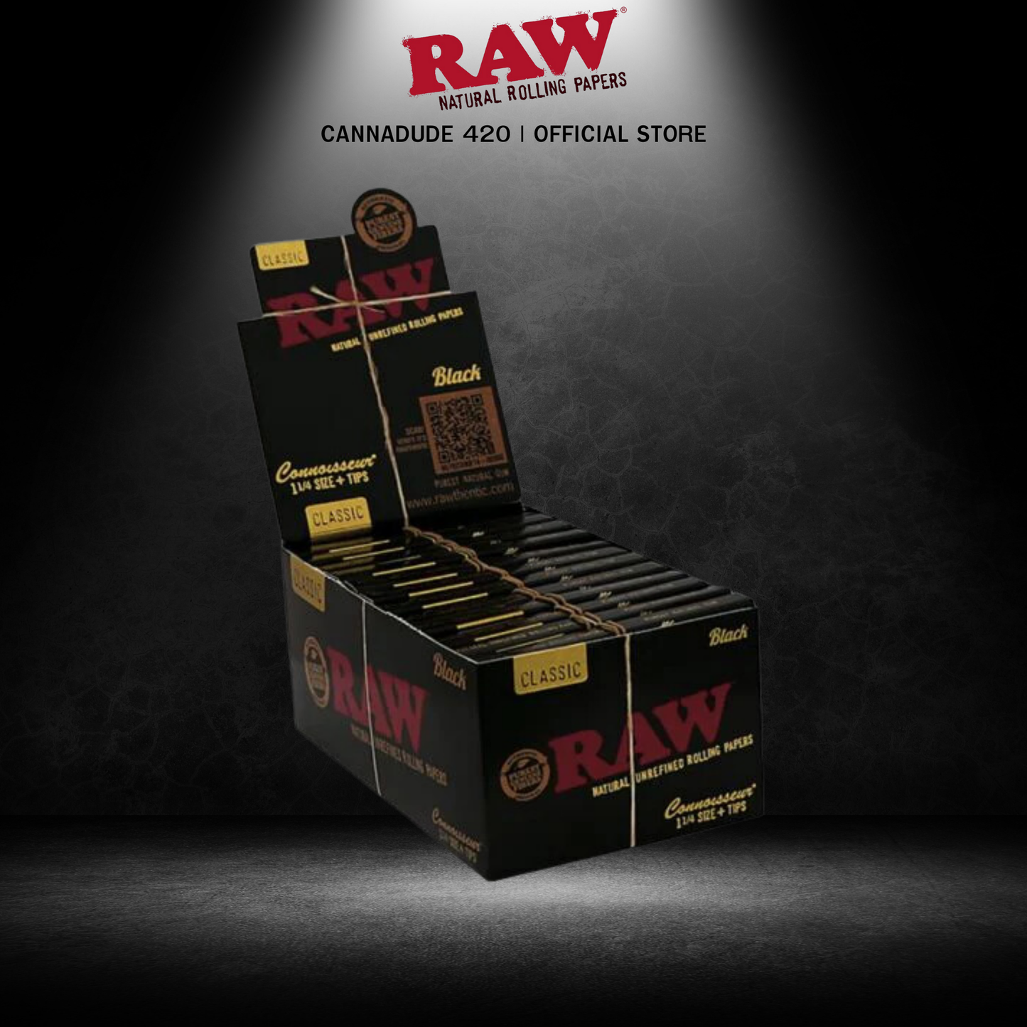 RAW Black Connoisseur 1 1/4