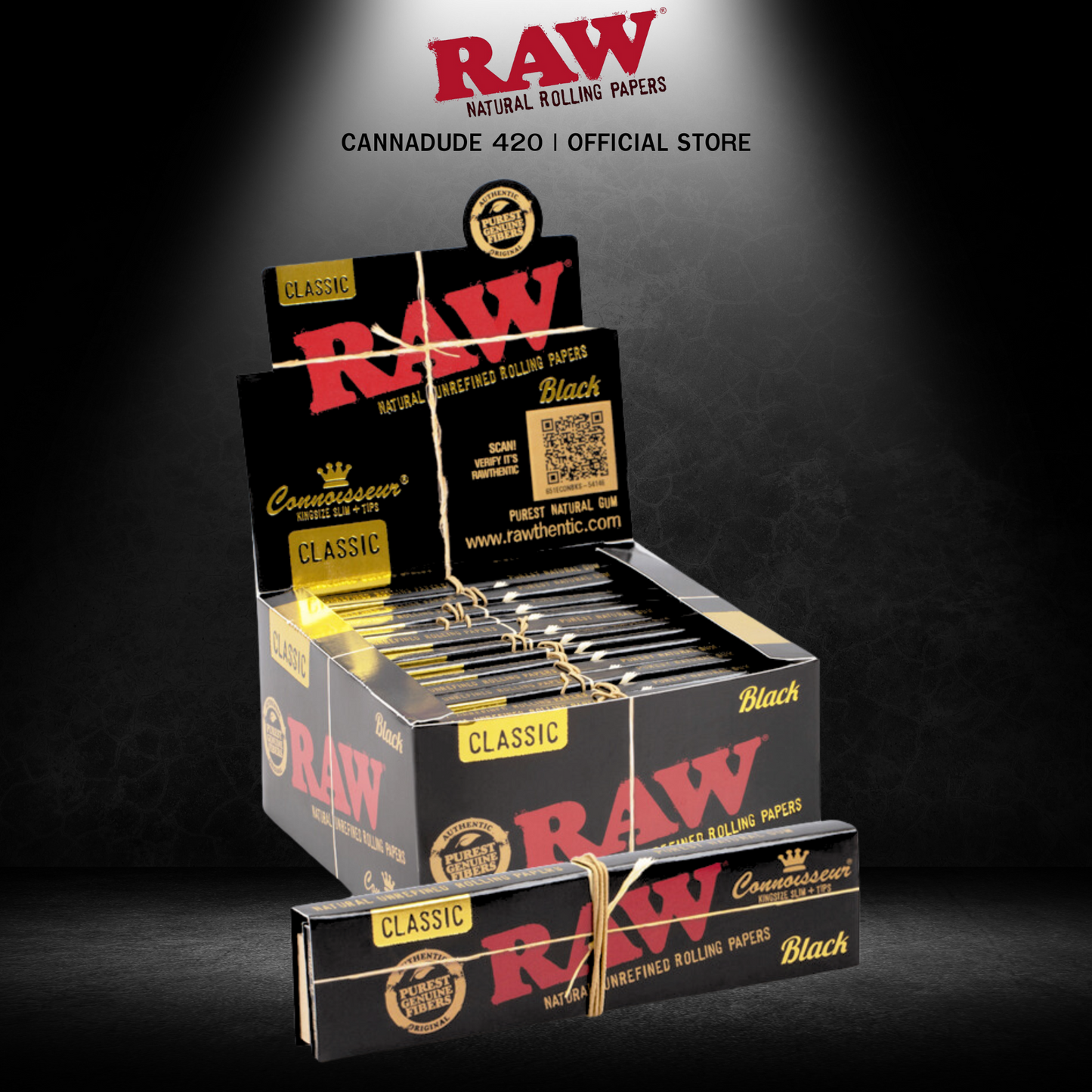 RAW Black Classic Connoisseur King Size Slim