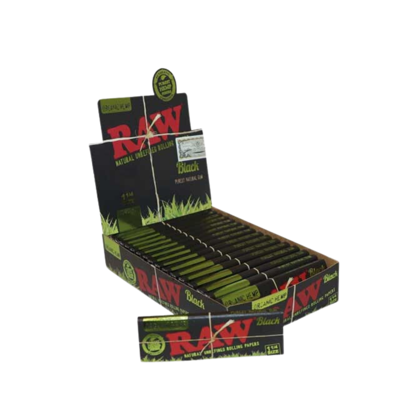 RAW Black Organic 1 1/4
