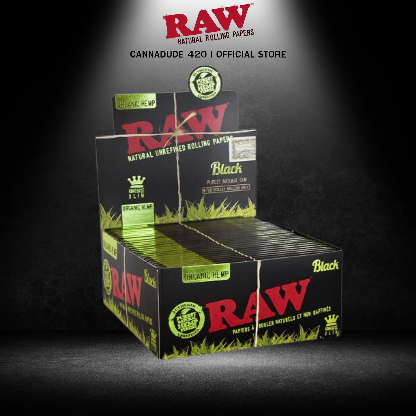 RAW Black Organic King Size
