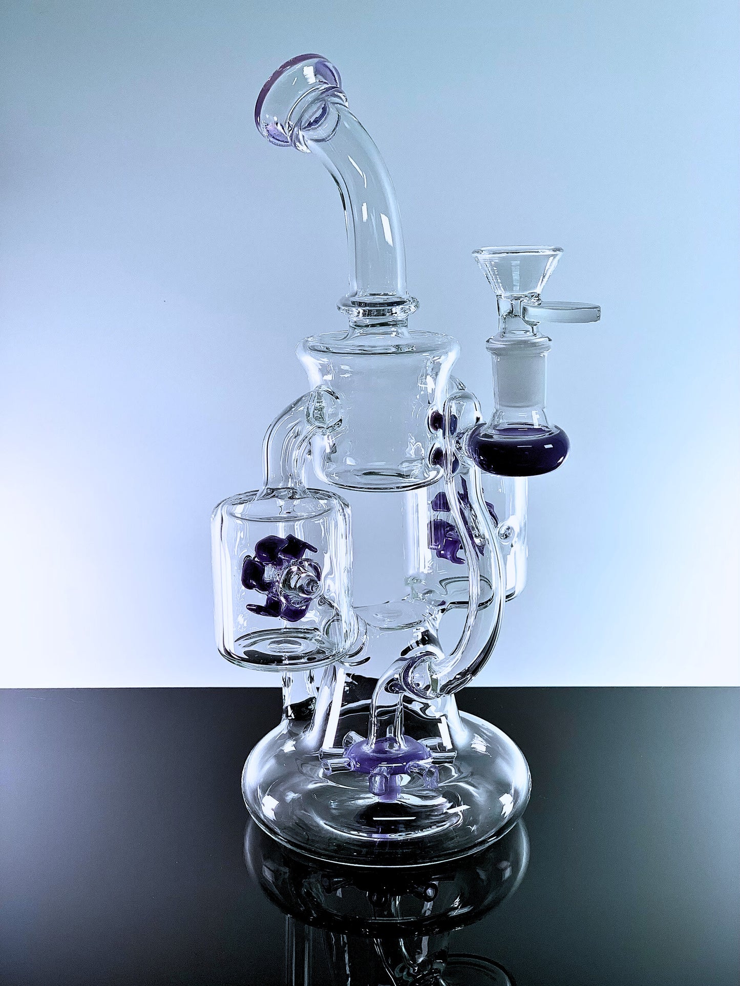 Double Rotating Recycler Dab Rig 10 Inches