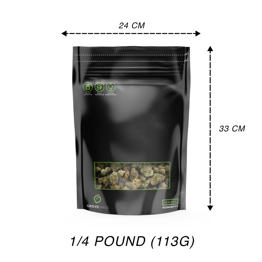 Grove Bags TerpLoc 1/4 Pound Window Pouch – Single