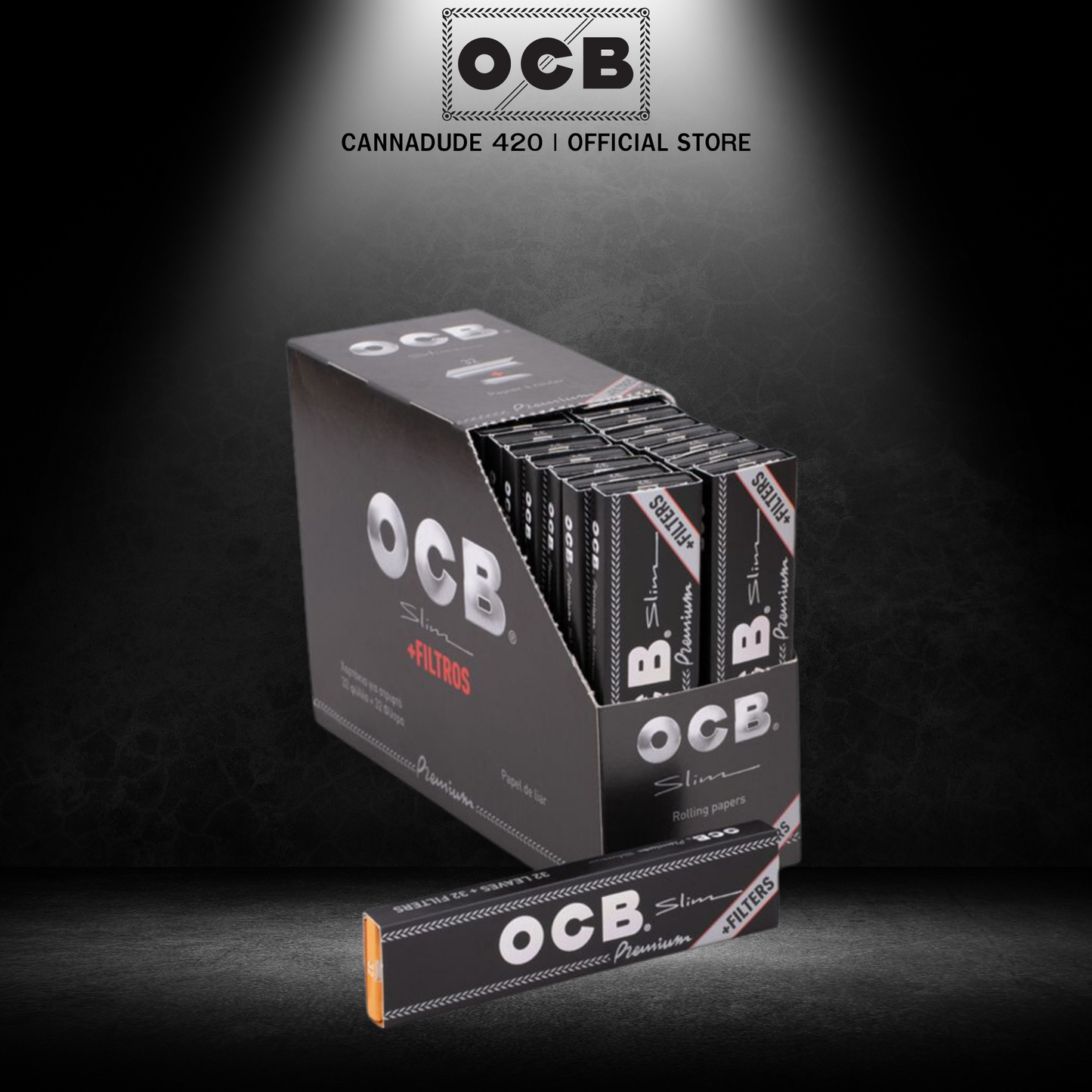 OCB Premium Rolling Paper with Filter King Size