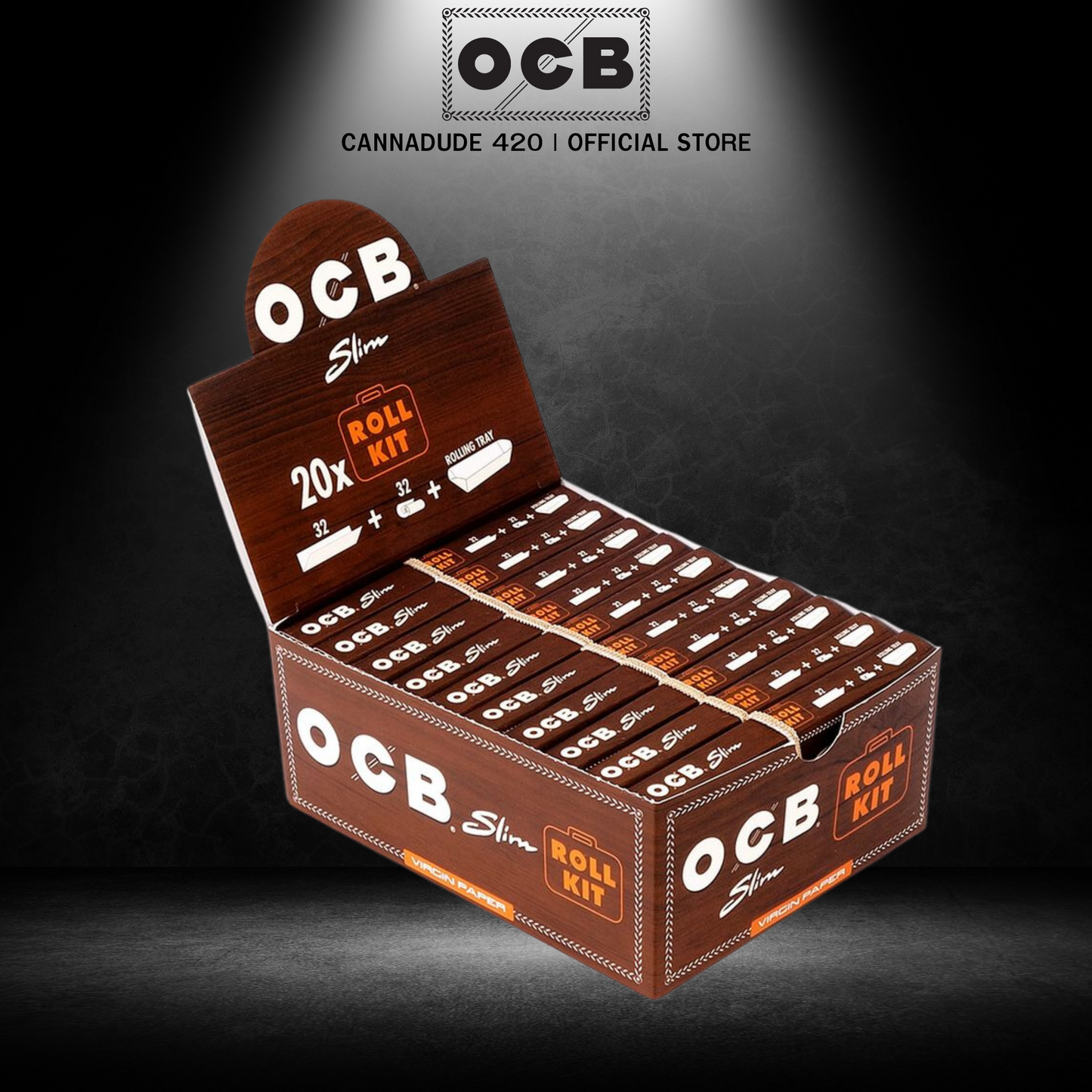 OCB Virgin Rolling Paper Roll Kit King Size