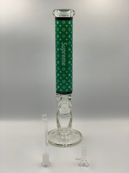 Supreme x LV Cylinder Glass Bong 16 Inches