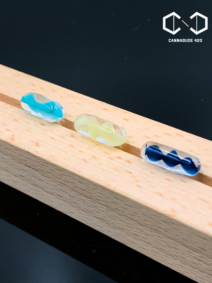 Spin Glass Pill For Carb Cap Quartz Banger