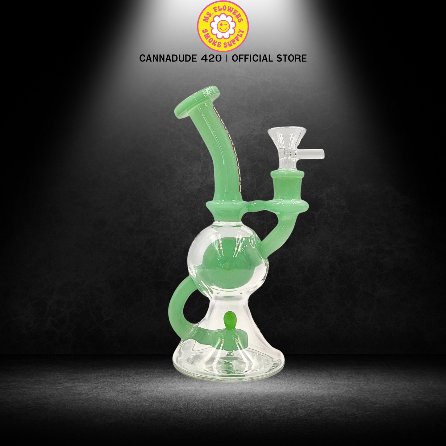 Ms. Flowers® Globe Water Dab Rig Recycler