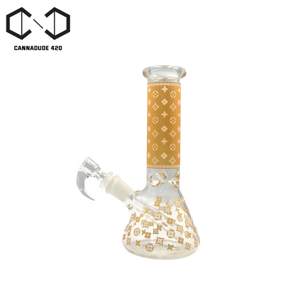 LV Mini Beaker Glass Bong 8 Inches