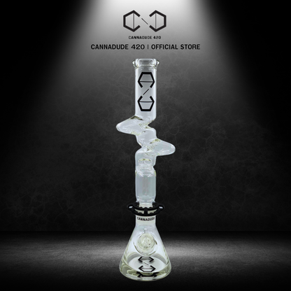 Cannadude 420 Lego V.3 CYCLONE Beaker Glass Bong 18"
