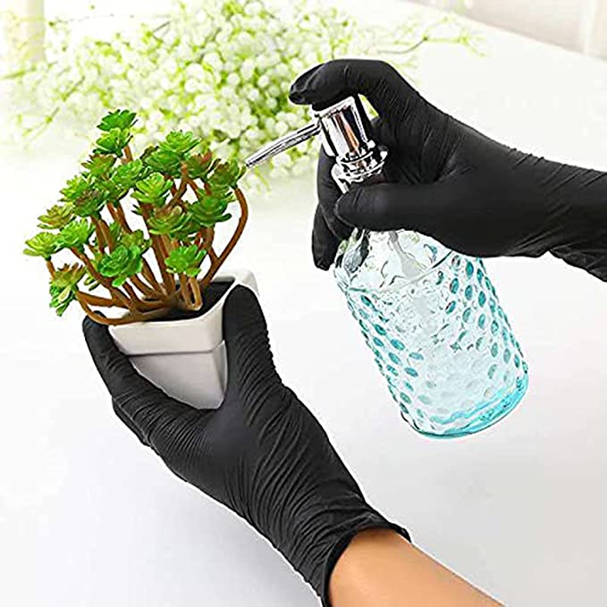 Laboratory Black Butyronitrile Gloves ( 100pcs )