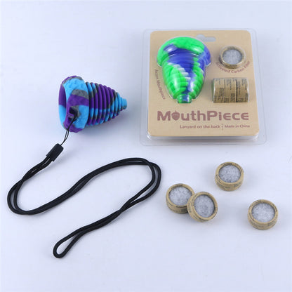 Silicone Mouth Peace with activated carbon filter