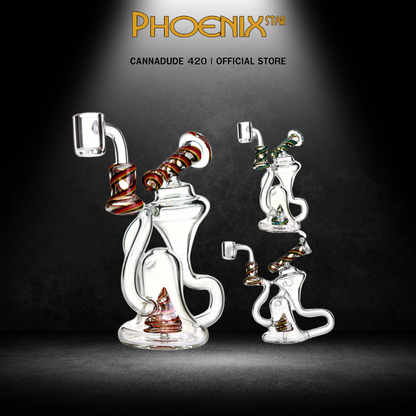 Phoenix Star 6.5 Inches Recycling Dab Rig With American Northstar Glass Rod