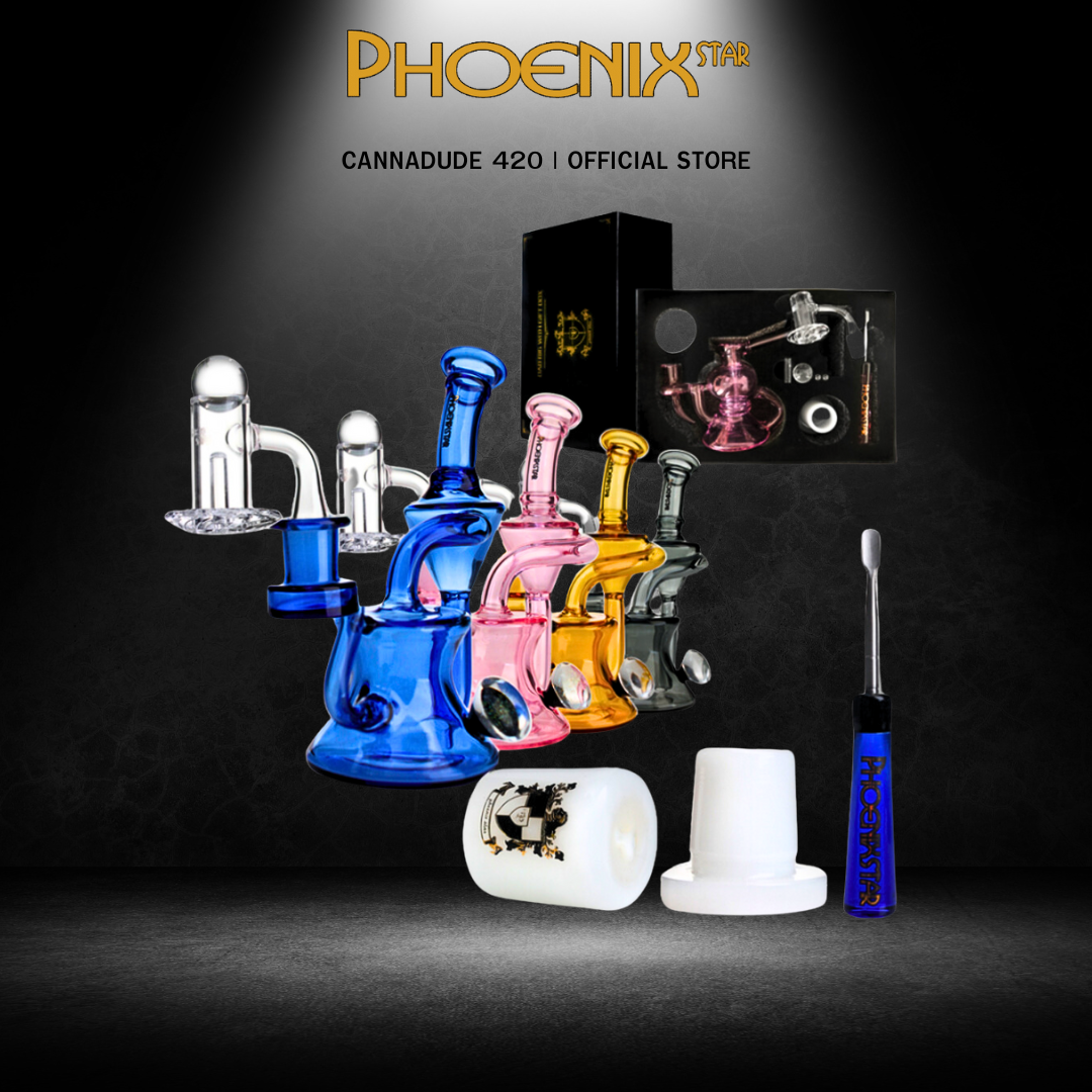 Phoenixstar Smokers Kit Gift with Recycler Dab Rig
