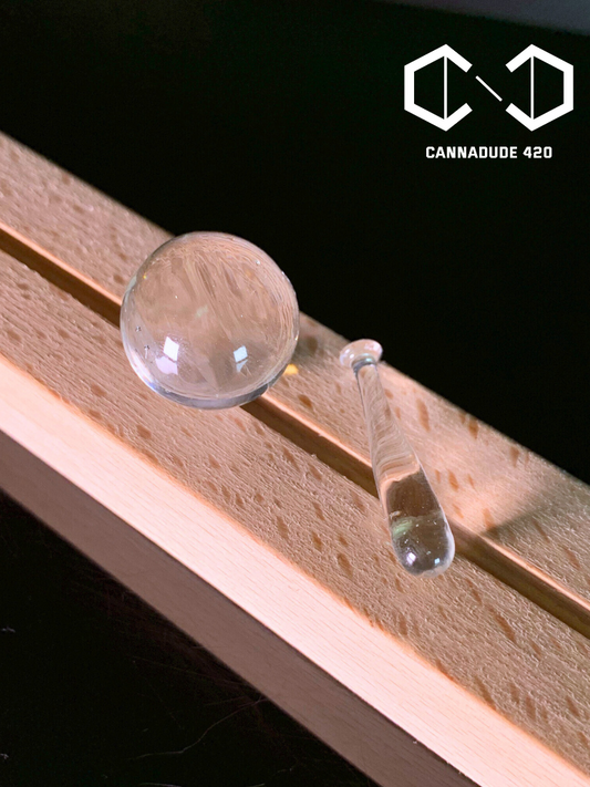 Baseball Bat Glass Terp Marble Set 22mm Carb Cap For Quartz Banger