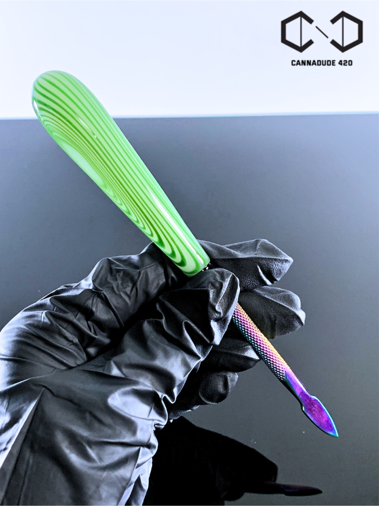 Rainbow Glass Handle Dabber Dab Tool