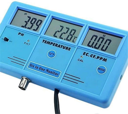 PH-026 Water Monitor  PH / EC / TEMP / TDS / CF