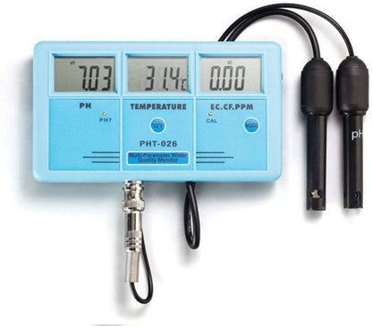 PH-026 Water Monitor  PH / EC / TEMP / TDS / CF
