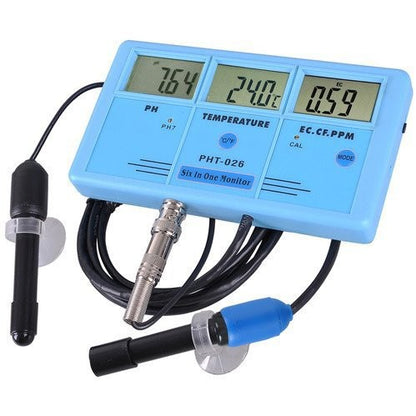PH-026 Water Monitor  PH / EC / TEMP / TDS / CF