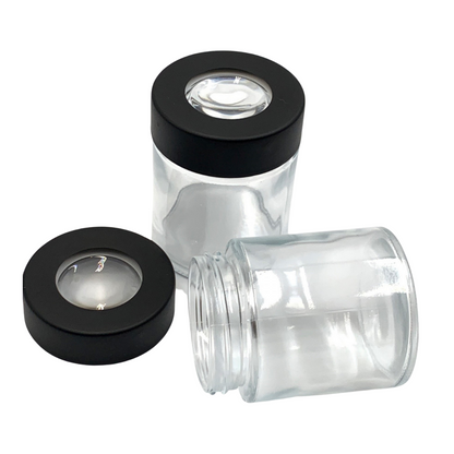 Storage Jar with Magnifying Glass [3-4 oz]