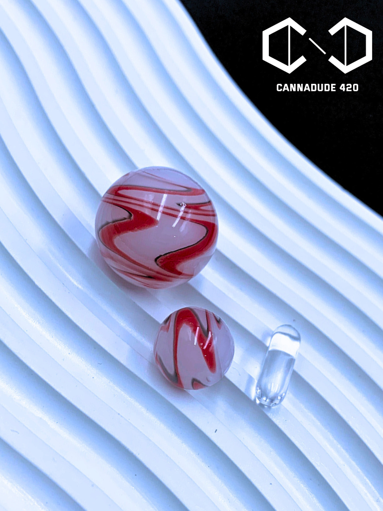 Marble Glass Terp Slurper Marble Set 22mm Carb Cap For Quartz Banger
