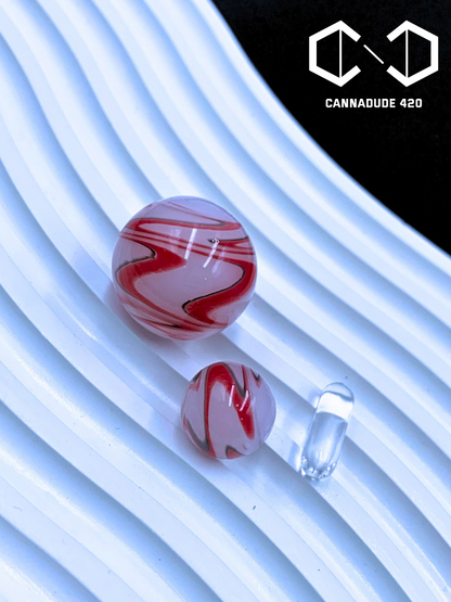 Marble Glass Terp Slurper Marble Set 22mm Carb Cap For Quartz Banger