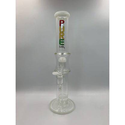 PURE Rasta Glass Bong 16 Inches