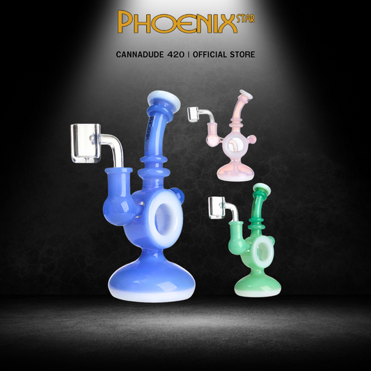 Phoenix Star Glass Recycler Oil Rig with Showerhead Perc