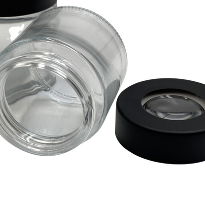 Storage Jar with Magnifying Glass [3-4 oz]