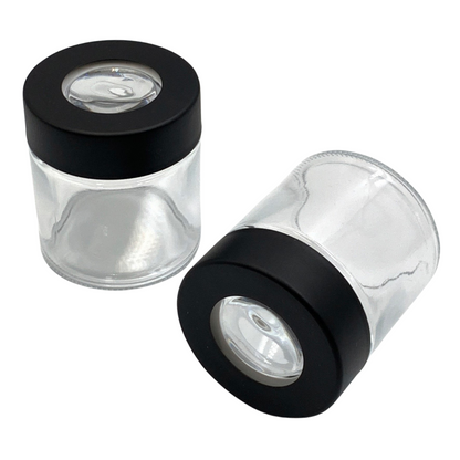 Storage Jar with Magnifying Glass [3-4 oz]