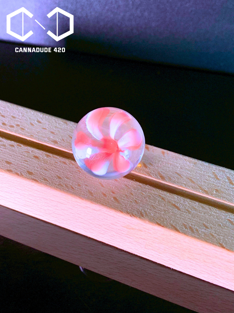 Daisy Glass Terp Marble Top 20mm Color Carb Cap For Quartz Banger