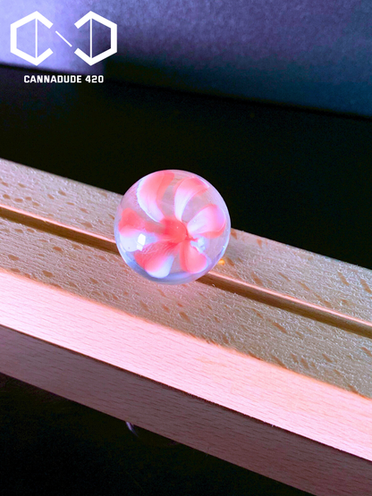 Daisy Glass Terp Marble Top 20mm Color Carb Cap For Quartz Banger