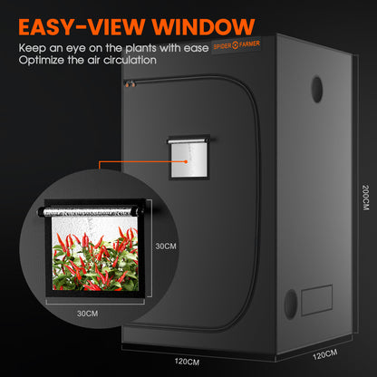 SPIDER FARMER GROW TENT - 120 x 120 x 200 CM