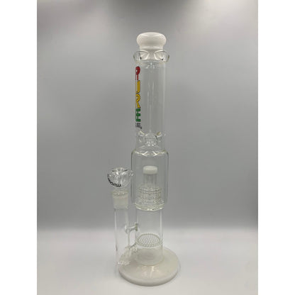 Pure Straight Matric Perc Glass bong 15 Inches