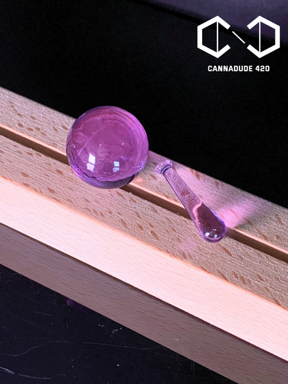 Baseball Bat Glass Terp Marble Set 22mm Carb Cap For Quartz Banger