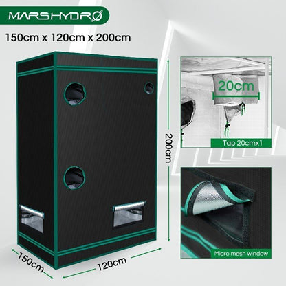 MARS HYDRO 2 IN 1 GROW TENT - 150X120X200 CM