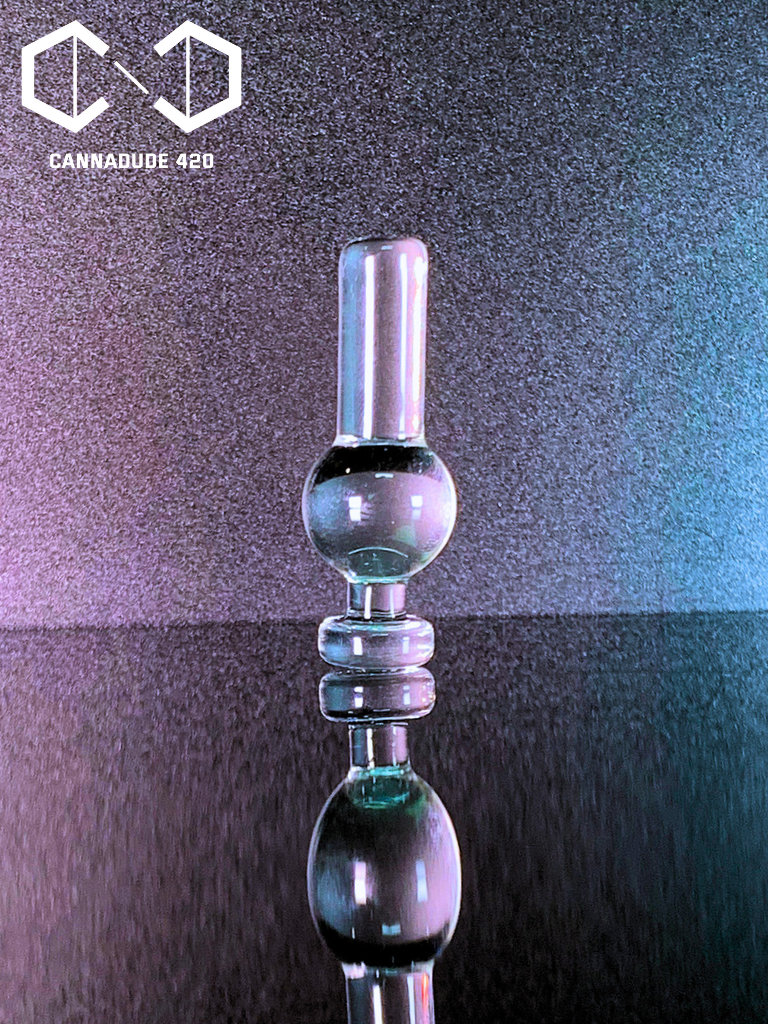 Glass Bubble Cap With Long Tail 17mm Carb Cap For Quartz Banger