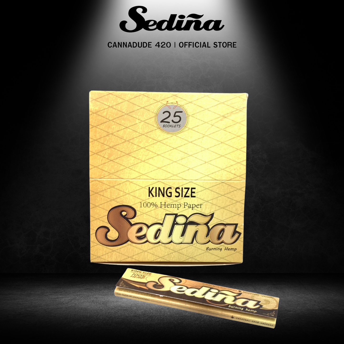 SEDINA Gold Natural Rolling Paper King Size