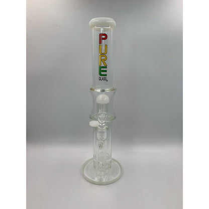 PURE Rasta Glass Bong 16 Inches
