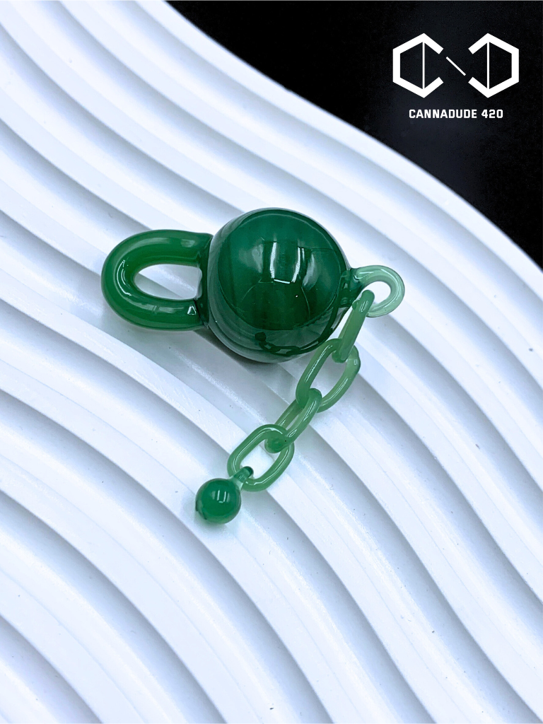 X Mas Glass Terp Chains 22mm Carb Cap For Quartz Banger