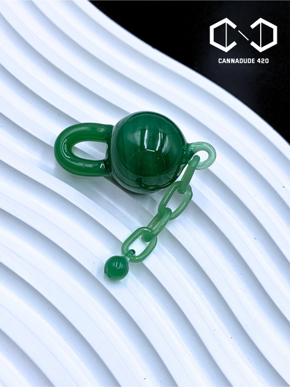 X Mas Glass Terp Chains 22mm Carb Cap For Quartz Banger