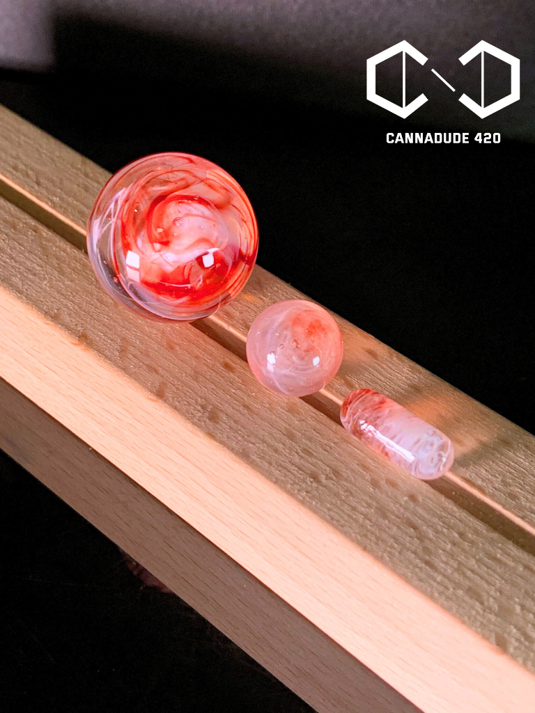 Glass Terp Slupers Marble Set Carb Cap For Quartz Banger